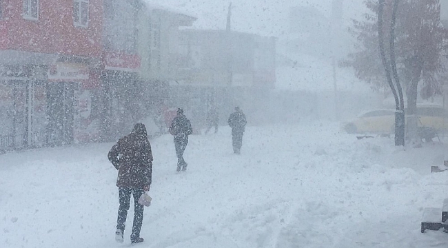 Bingöl Karlıova'da kar ve tipi etkili oluyor