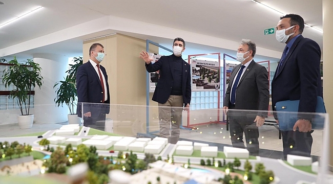 Bornova Belediye Başkanı Dr. Mustafa İduğ'dan Başkan Gökhan Yüksel'e ziyaret