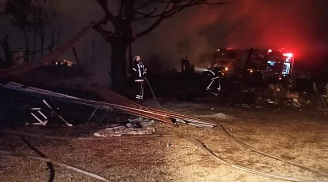 Boş besihanede çıkan yangın korkuttu
