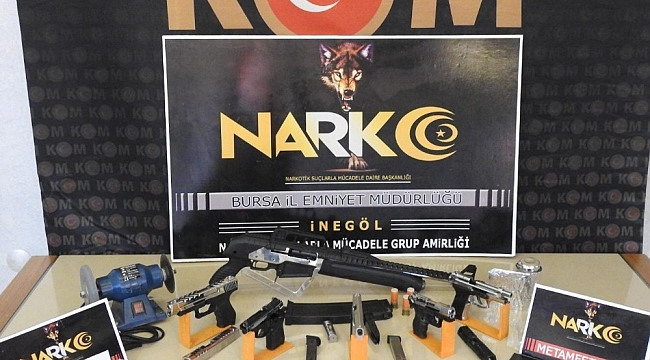 Bursa uyuşturucu ve silah ticareti operasyonu: 2 kişi tutuklandı