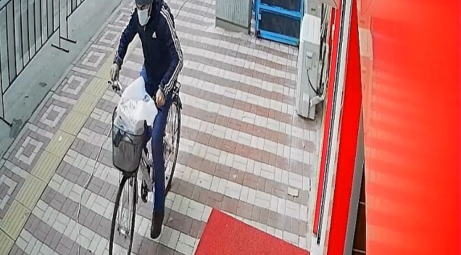 Bursa'da bisiklet hırsızlığı güvenlik kamerasına yansıdı