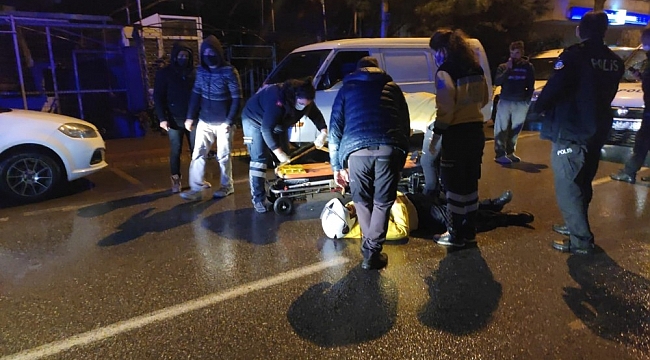 Bursa'da meydana gelen kazada kurye yaralandı