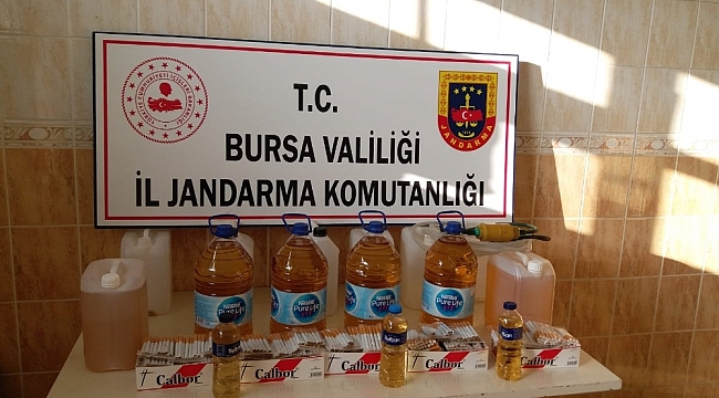 Bursa'da sahte içki operasyonu