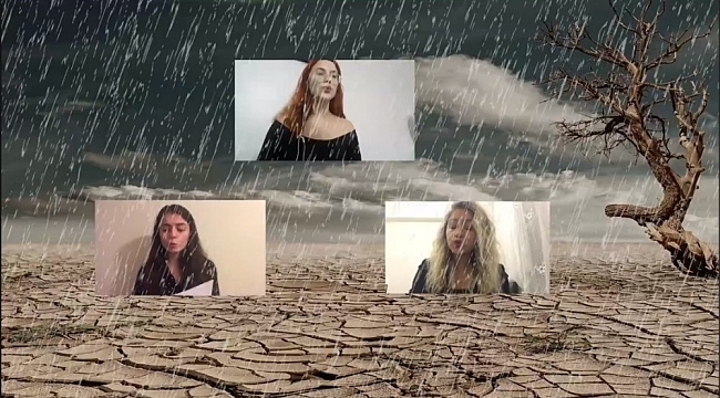 BUÜ'lü öğrenciler kuraklığa sanat ile dikkat çekti