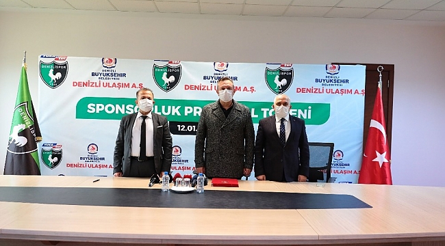 Büyükşehir Ulaşım AŞ'den, Denizlispor'a 3 milyon 750 bin TL'lik sponsorluk