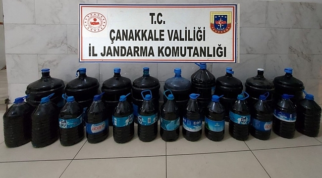 Çanakkale'de kaçak içki operasyonu