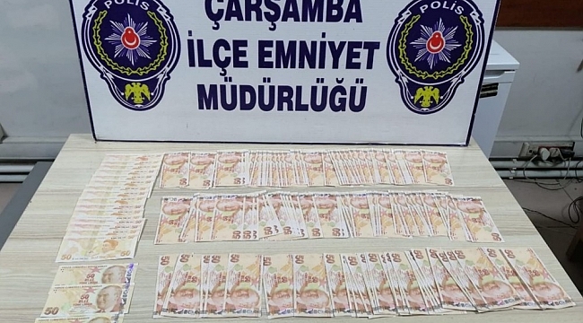 Çarşamba'da sahte para operasyonu