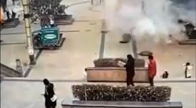 Çin'de çocuk fişeği kanalizasyona atınca ortalık savaş alanına döndü