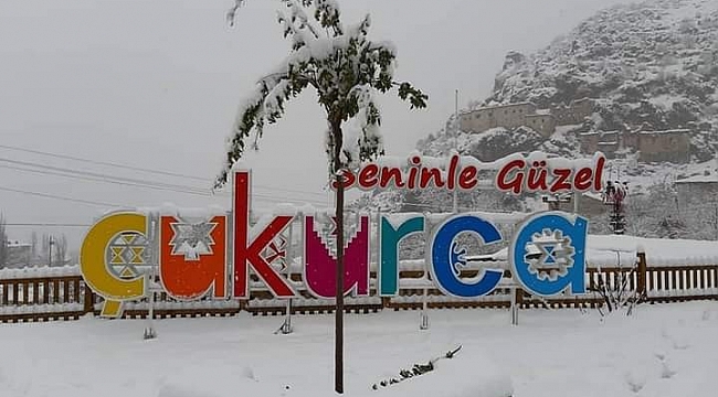 Çukurca'da kar yağışı