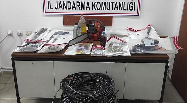 Dalaman'da bakır kablo hırsızlığı