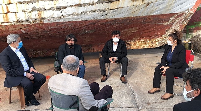 Denizde kaybolan gencin ailesine ziyaret
