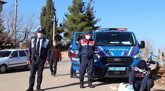 Denizli'de jandarma ekipleri 4 günlük kısıtlamada sokak hayvanlarını unutmadı