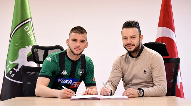 Denizlispor, altyapıdan Veton Tusha ile profesyonel sözleşme imzaladı
