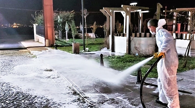 Dezenfeksiyon çalışmaları hız kesmeden sürüyor