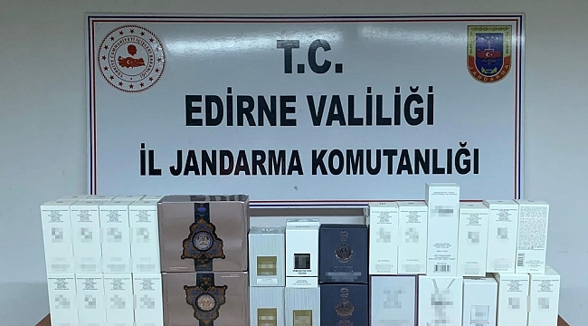 Edirne'de 5 bin 800 TL'lik kaçak parfüm ele geçirildi