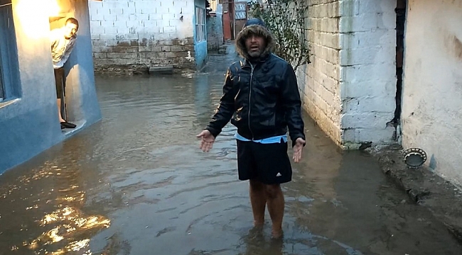 Edirne'de evleri su bastı, aileler perişan oldu