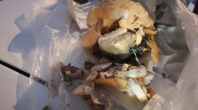 Ekmek arası uyuşturucu narkotik köpeği Caka'ya takıldı