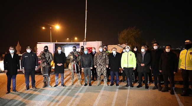 Elazığ protokolü yeni yıla güvenlik güçleriyle girdi