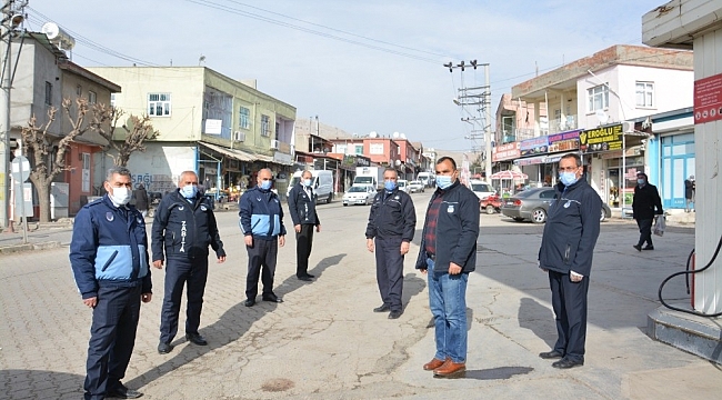 Ergani'de korona virüs denetimleri sürüyor