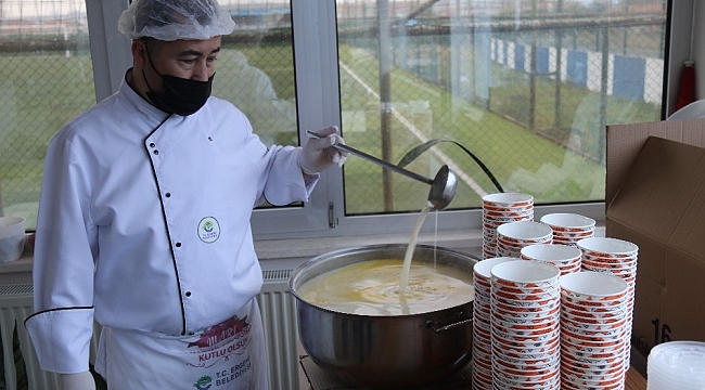 Ergene'de yüzlerce sofraya sıcak yemek