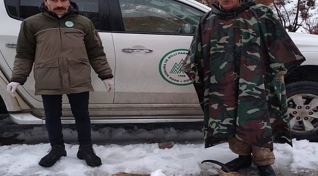 Erzincan'da kaçak avlanan 3 kişiye para cezası kesildi