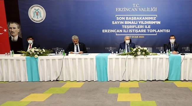 Erzincan'da Yıldırım başkanlığında istişare toplantısı düzenlendi