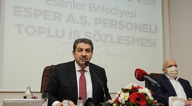 Esenler Belediyesi'nde toplu sözleşme sevinci