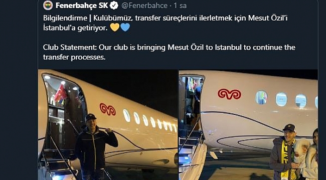 FIFA, Mesut Özil-Fenerbahçe transferini sayfasında paylaştı