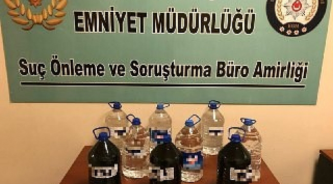 Gaziantep'te 45 litre kaçak alkol ele geçirildi