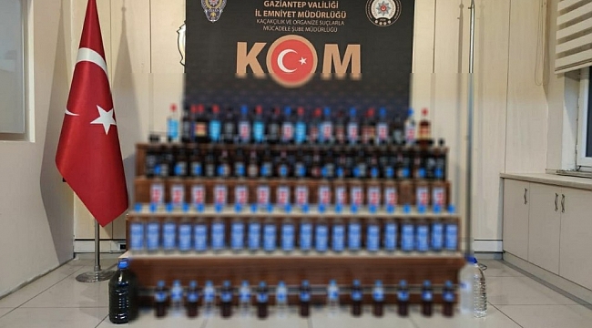 Gaziantep'te kaçak içki operasyonu