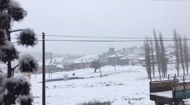 Geç gelen kar Denizli'ye gelinliğin giydirdi