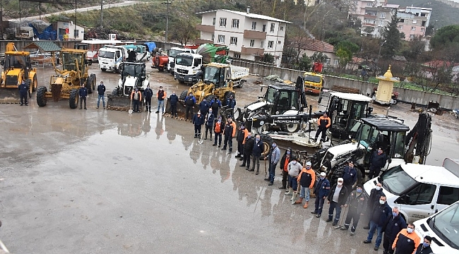 Gemlik Belediyesi ekipleri kışa hazır