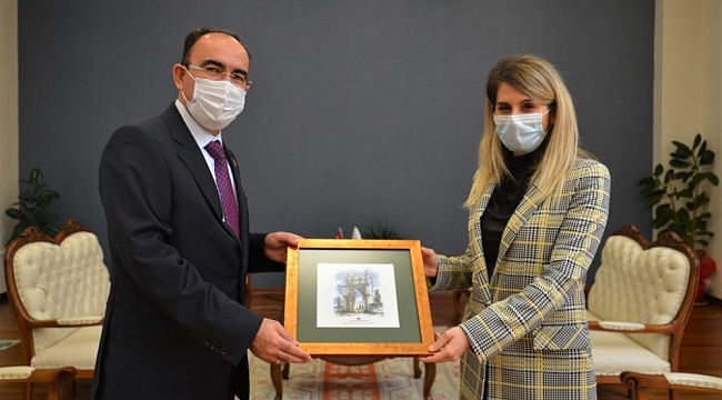 Genel Sekreter Bayrakçı'dan Rektör Beydemir'e ziyaret