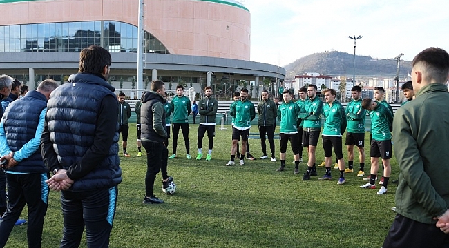 Giresunspor, Menemenspor maçı hazırlıklarını sürdürüyor
