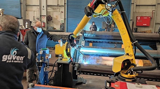 Güven Kepçe, robot kaynak testlerini sonrası üretime başladı
