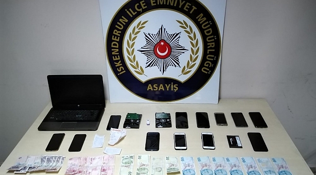 Hatay'da yasa dışı bahis operasyonu: 9 gözaltı