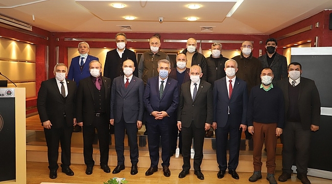 Hayati Yazıcı Düzce TSO'yu ziyaret etti