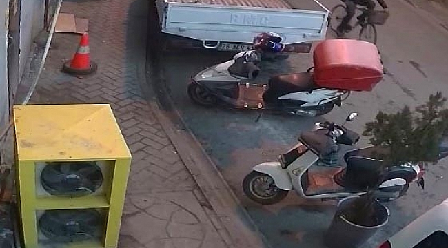 Hırsızlığın böylesi, çaldığı motosikletin yerine bisikletini bıraktı