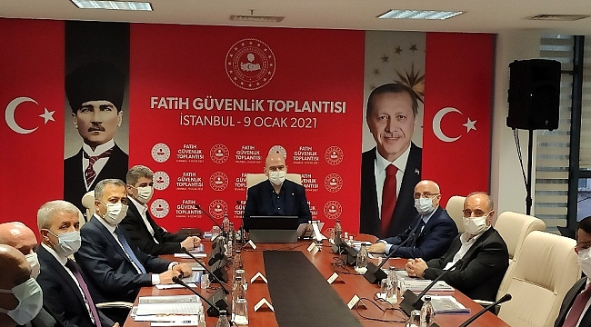 İçişleri Bakanı Soylu Fatih Güvenlik Toplantısına katıldı