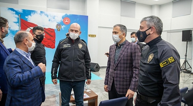 İçişleri Bakanı Soylu, İstanbul Takviye Kuvvet Müdürlüğü'nü ziyaret etti