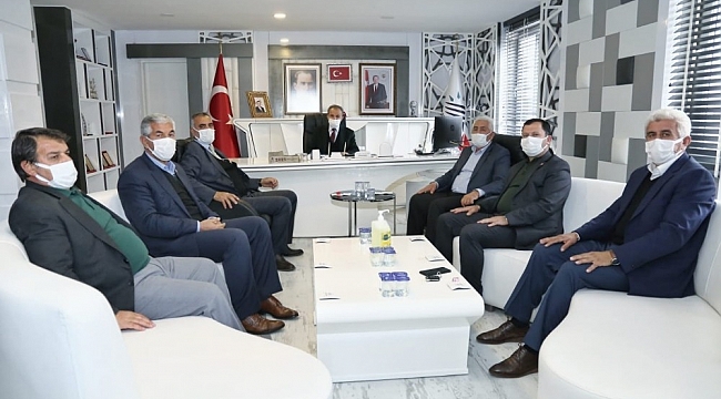 İl genel meclisi üyelerinden Başkan Kılınç'a ziyaret