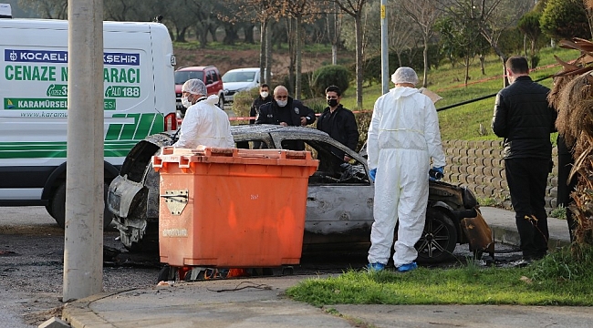İlk iş gününde alev alev yanan otomobilinde can verdi