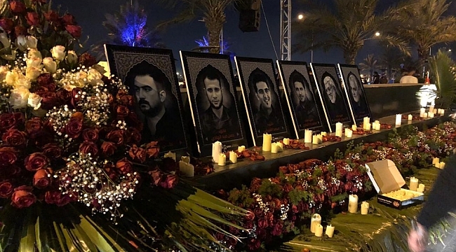 İranlı General Süleymani ve El-Mühendis için Bağdat'ta anma töreni