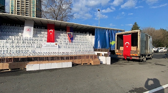 İstanbul'da jandarmadan dev sahte alkol operasyonu kamerada
