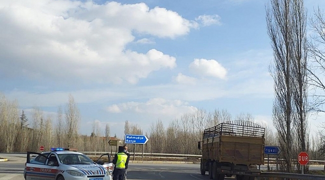 Jandarmadan helikopter destekli trafik denetimi