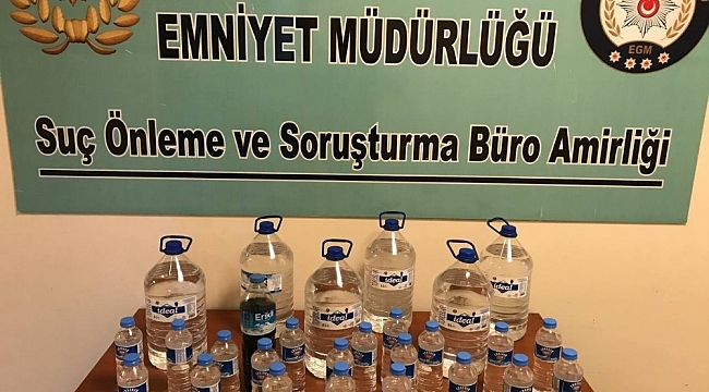 Kaçak alkol üretimine polis engeli