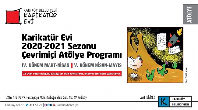 Kadıköy'de karikatür evi yeni dönem kayıtları başladı