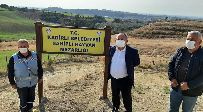 Kadirli'ye hayvan mezarlığı açıldı