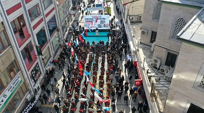 Kağıthane'nin 3. tematik caddesi 'Vatan' açıldı
