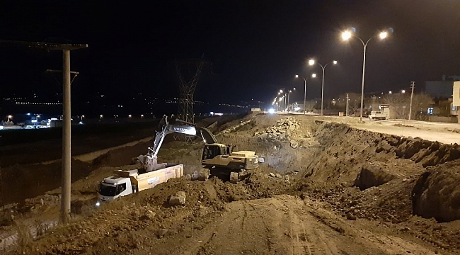 Kahramanmaraş'ta bulvar yenileme çalışması